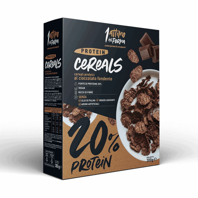 Cereali Proteici Vegan al Cioccolato Fondente – 20% di Proteine