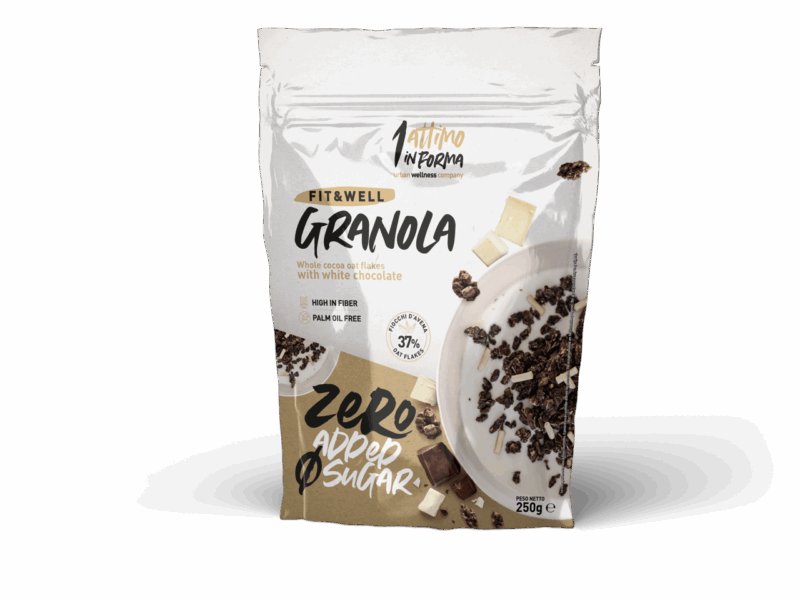 Granola Zero Added Sugar - Gusto Cioccolato con cioccolato bianco