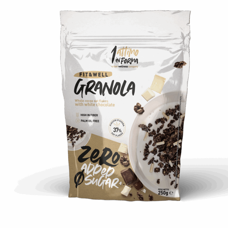 Granola Zero Added Sugar - Gusto Cioccolato con cioccolato bianco