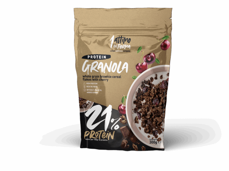 Granola Proteica - Gusto Brownie e Ciliegia