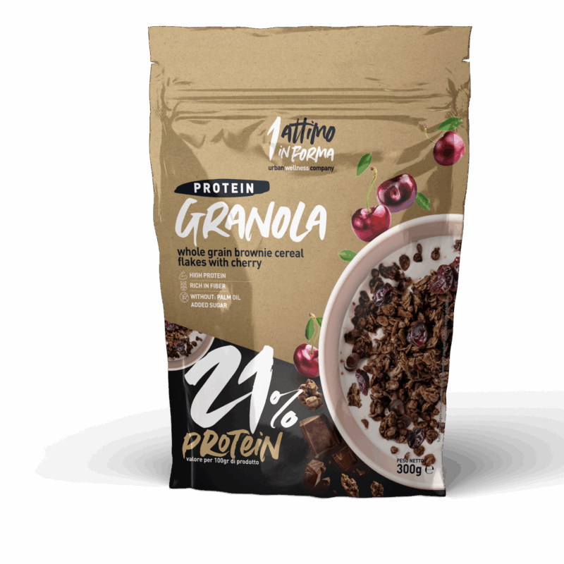 Granola Proteica - Gusto Brownie e Ciliegia