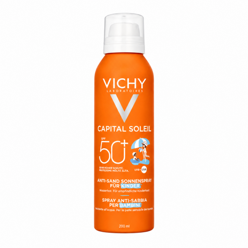 Vichy Capital Soleil Kids spray solare corpo bimbi anti sabbia spf50 (200 ml)