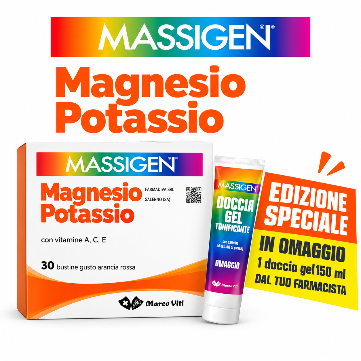 Massigen Magnesio Potassio 30 Bustine