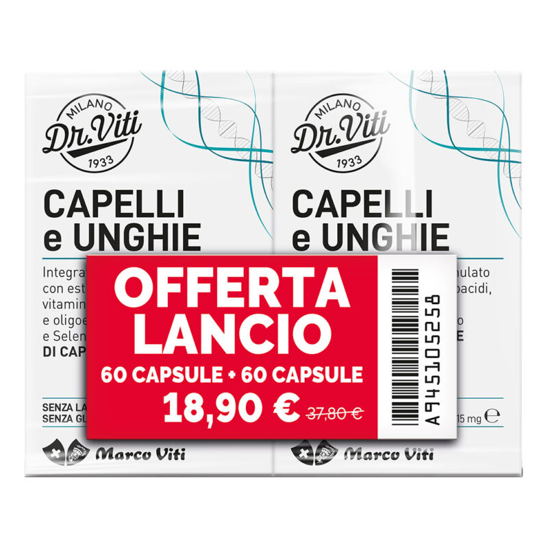 Dr. Viti Integratore CAPELLI&UNGHIE 60+60 Capsule