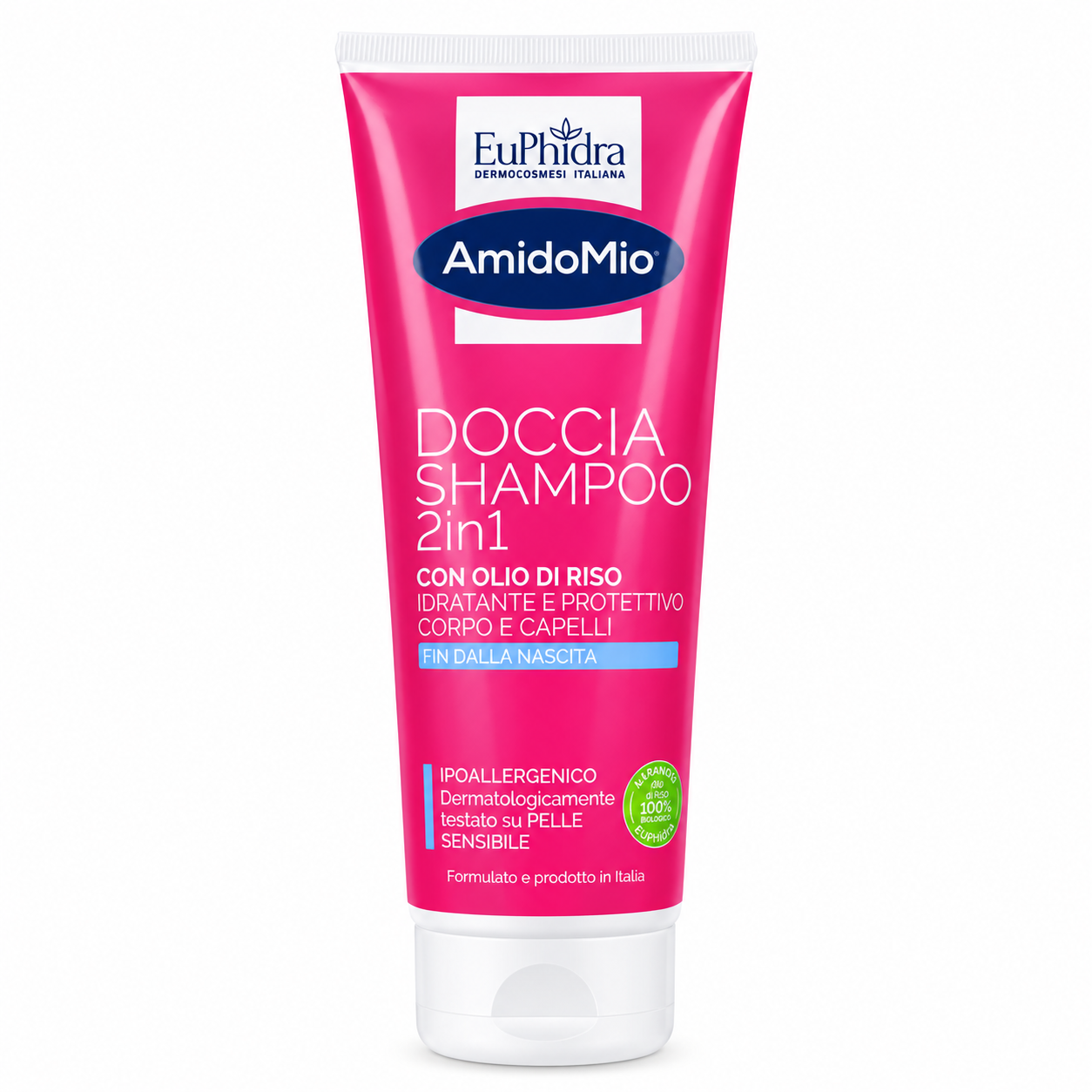 Euphidra AmidoMio, Doccia Shampoo 2 in 1 Extra Delicato, 250 ml
