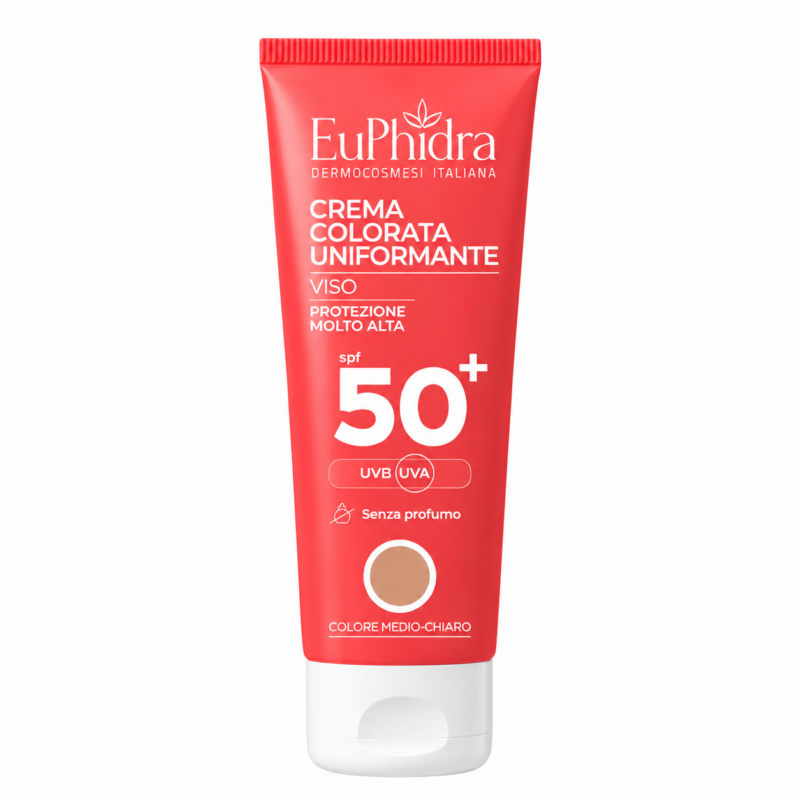 Euphidra Crema Solare Col Medio-Chiara SPF50+ 30ml